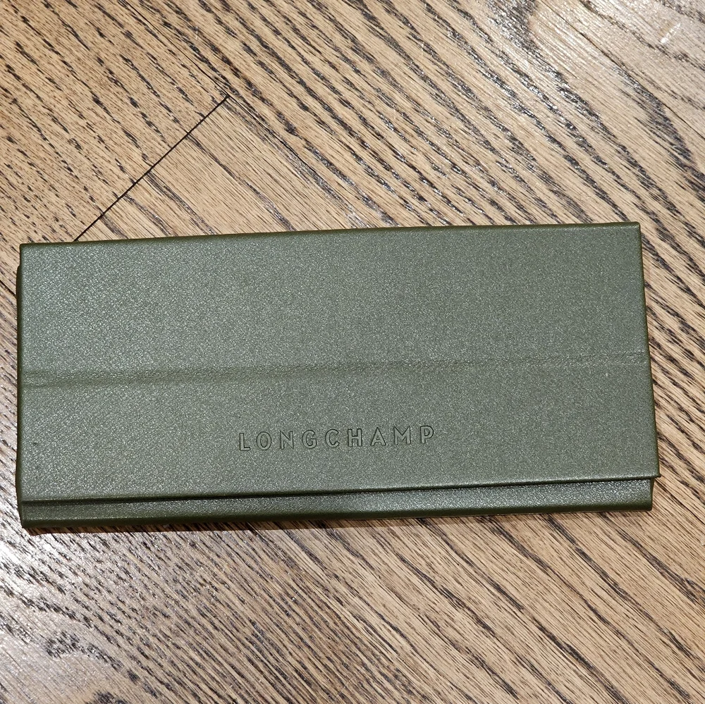 Longchamp Olive Green Eyewear/Sunglasses Case